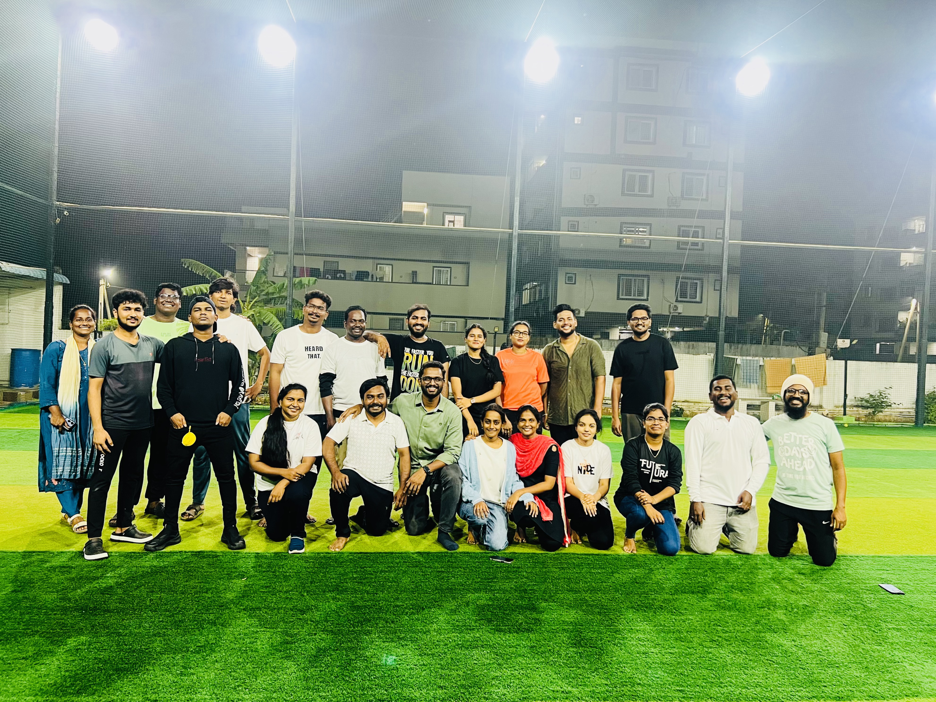 Rooted sports evening group photo